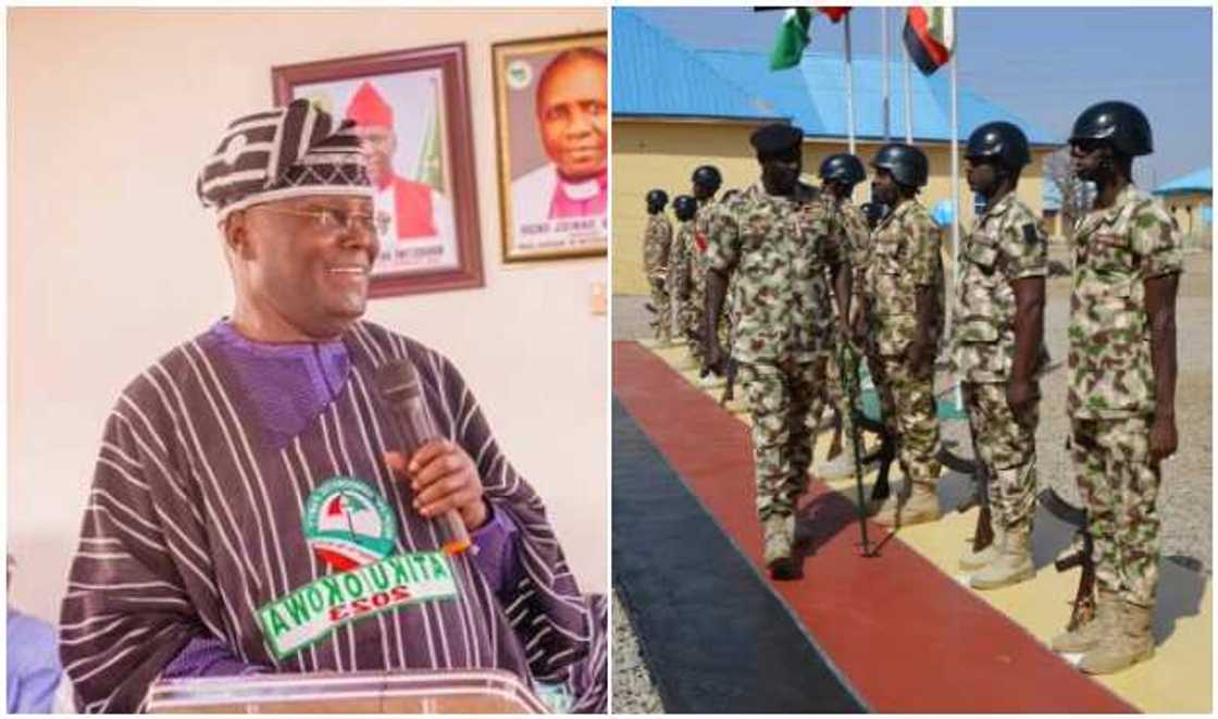 Atiku da sojoji Atiku da sojoji