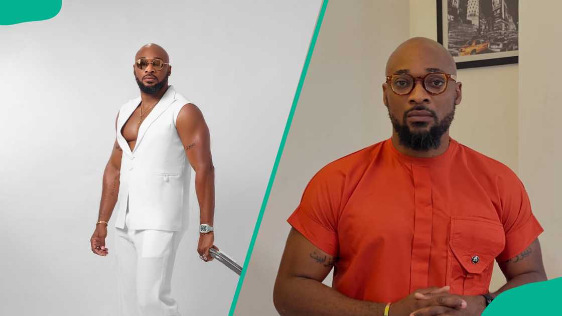 Deza the Great is seen in white and orange outfits