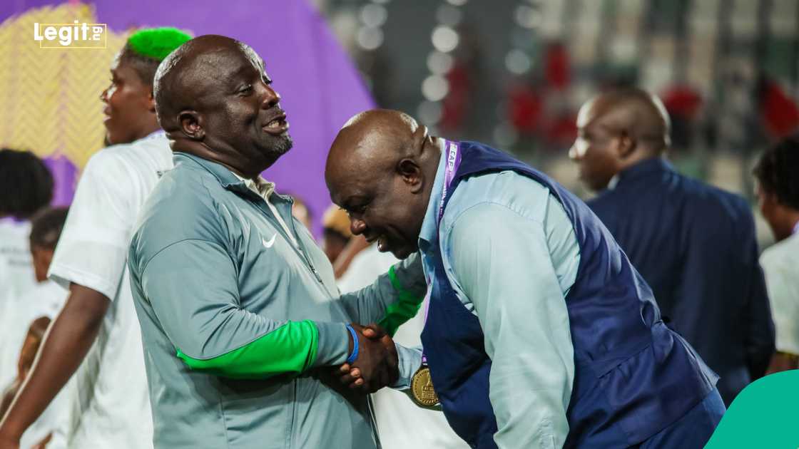 Bukola Olopade, Justine Madugu, Nigeria, Super Falcons, Morocco, 2024 WAFCON Bukola Olopade, Justine Madugu, Nigeria, Super Falcons, Morocco, 2024 WAFCON