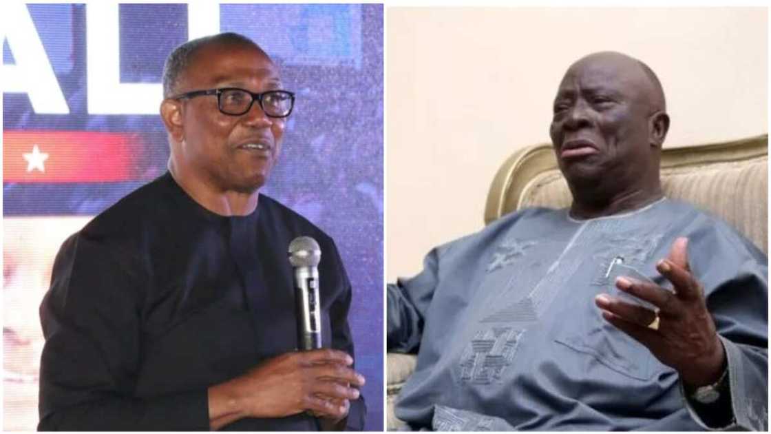 Pa Adebanjo, Peter Obi Pa Adebanjo, Peter Obi