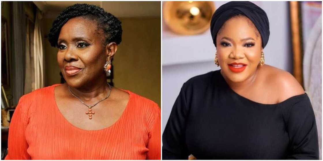 Actor of life - Prolific thespian Joke Silva hails Toyin Abraham, prays for her Actor of life - Prolific thespian Joke Silva hails Toyin Abraham, prays for her