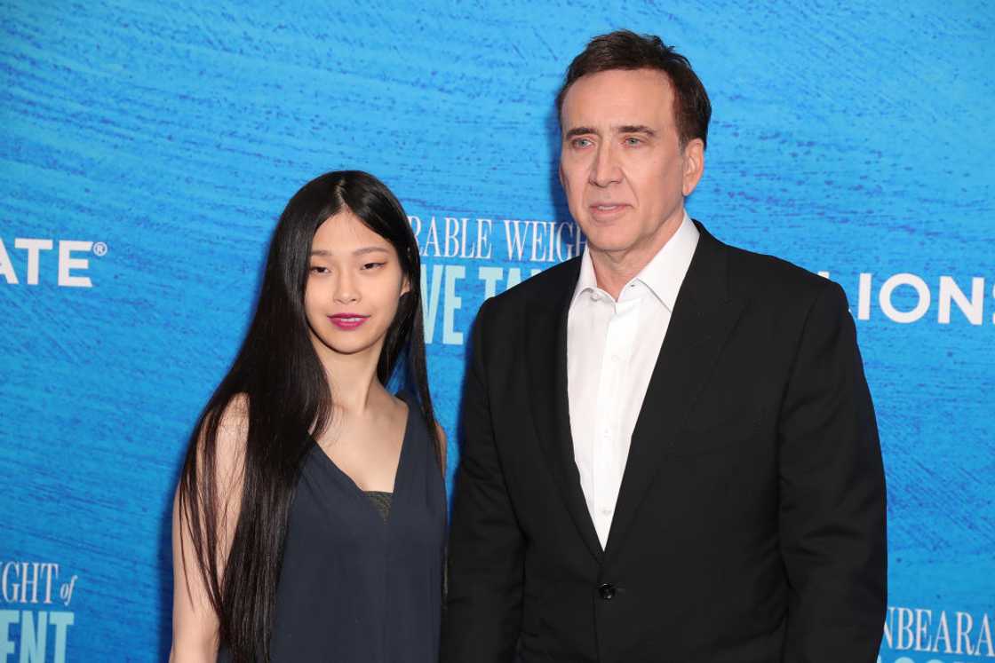 Riko Shibata and Nicolas Cage at DGA Theatre Complex Riko Shibata and Nicolas Cage at DGA Theatre Complex