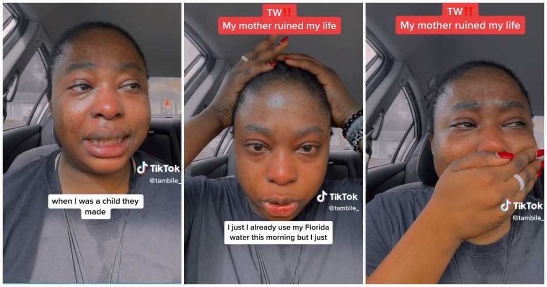 Nigerian lady breaks down in tears, mum ruined her life, lady exposes mum Nigerian lady breaks down in tears, mum ruined her life, lady exposes mum