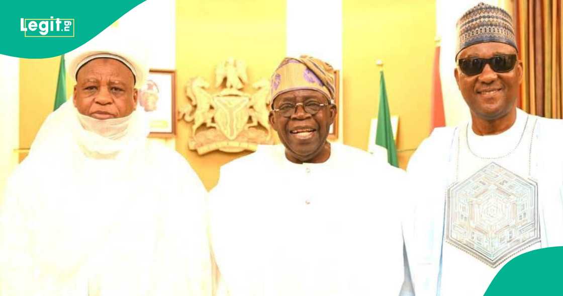 Sarkin Musulmi, Shugaba Tinubu da Tajudeen Abbas.
