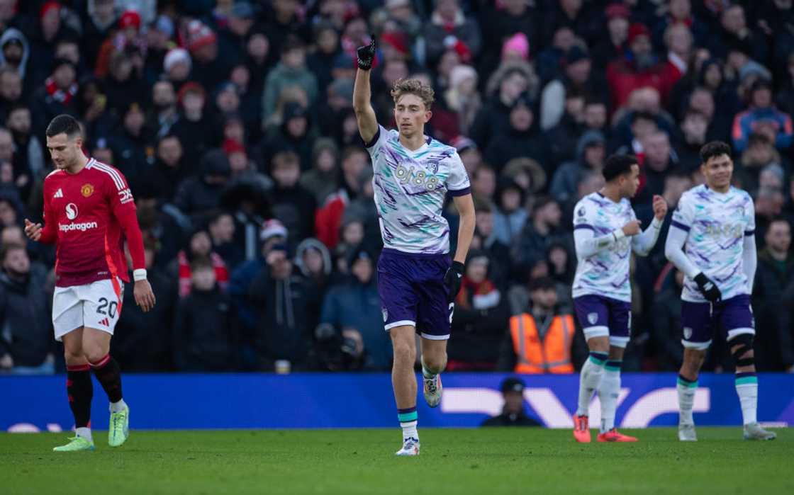 Dean Huijsen, Manchester United vs Bournemouth