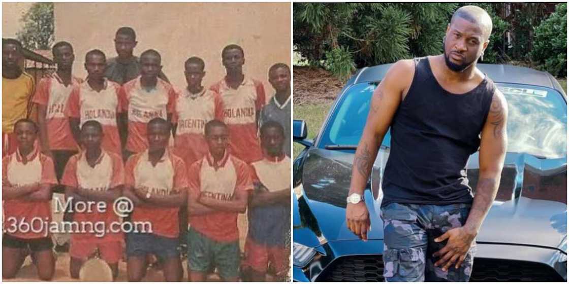 Throwback picture of Peter Okoye as footballer, Peter Okoye Throwback picture of Peter Okoye as footballer, Peter Okoye
