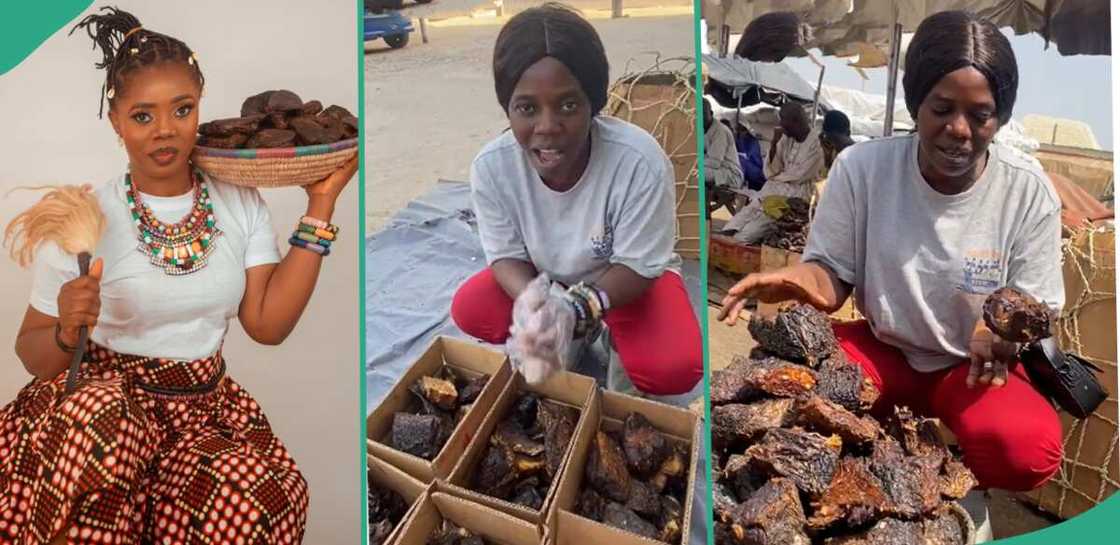Nigerian graduate who sells smoked fish. Nigerian graduate who sells smoked fish.