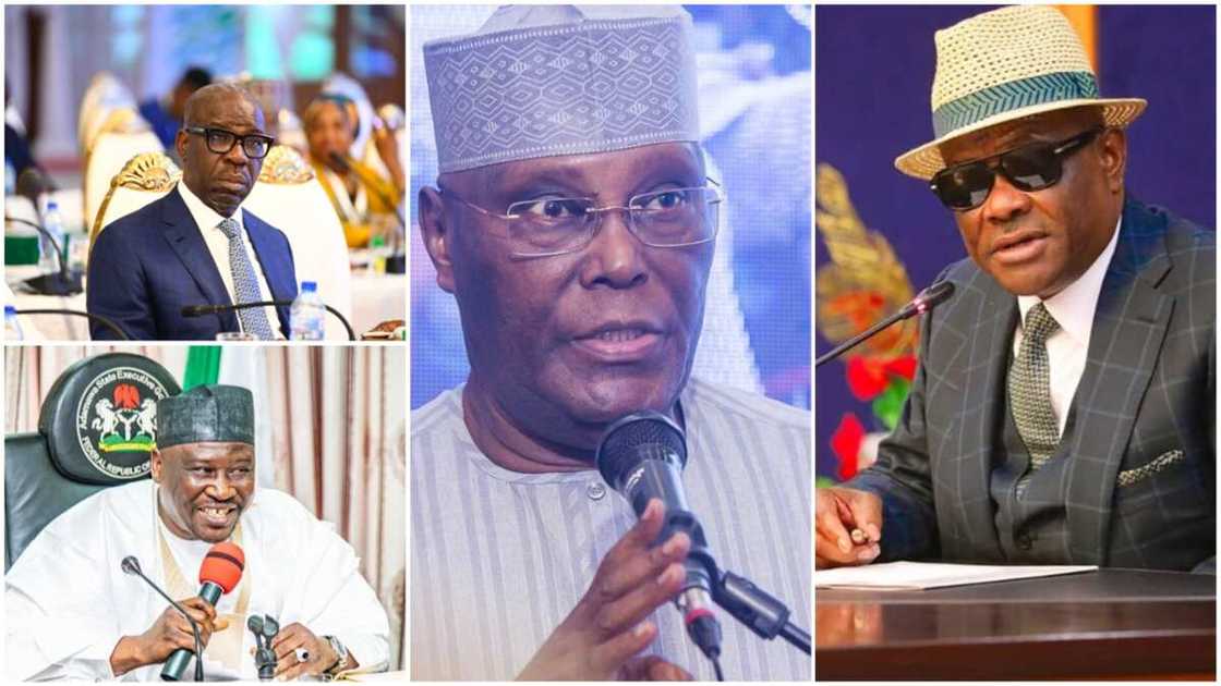 PDP Crisis/Atiku/Wike/Obaseki/Fintiri/2023 Elections