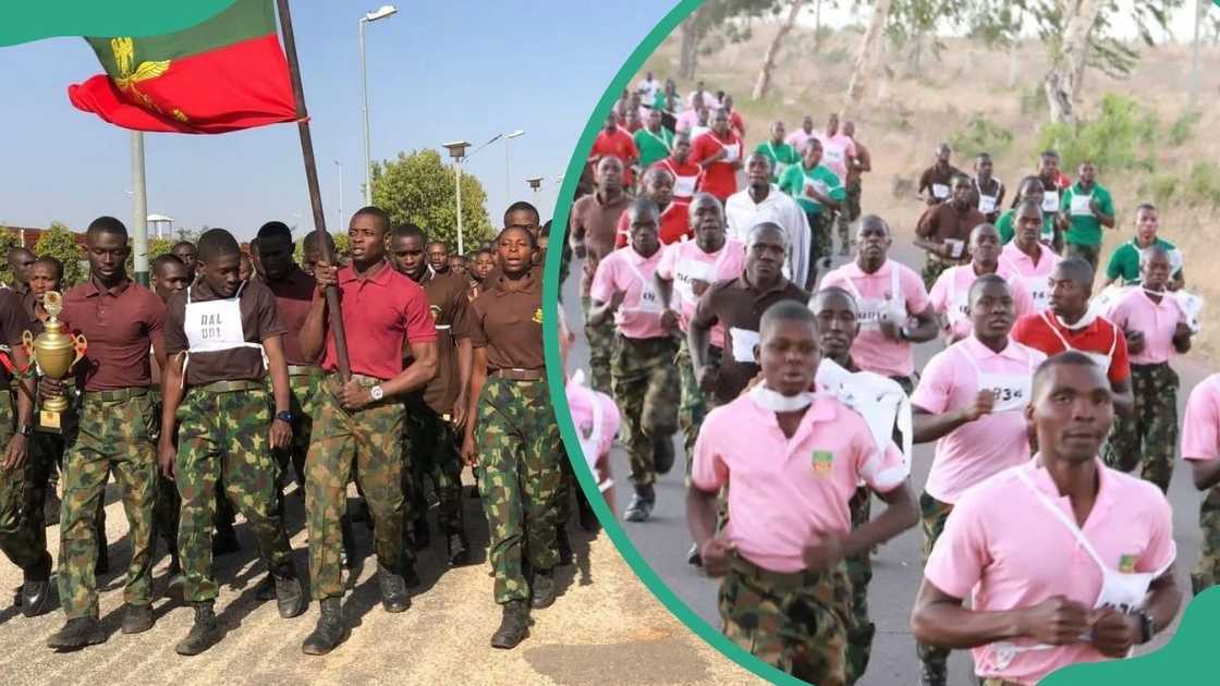 Nigeria Defence Academy cadets running