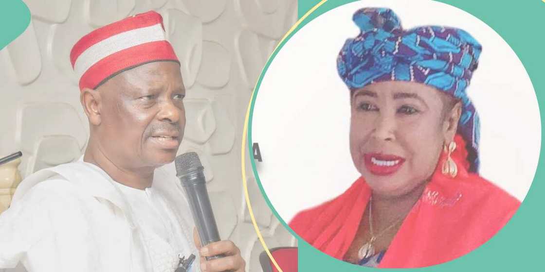 Shugabar matan NNPP kuma ta hannun daman Kwankwaso ta yi murna Shugabar matan NNPP kuma ta hannun daman Kwankwaso ta yi murna