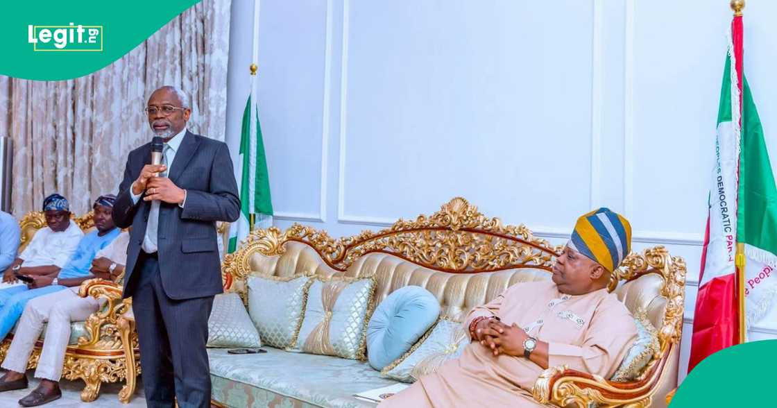 Gwamna Ademola Adeleke. Gwamna Ademola Adeleke.