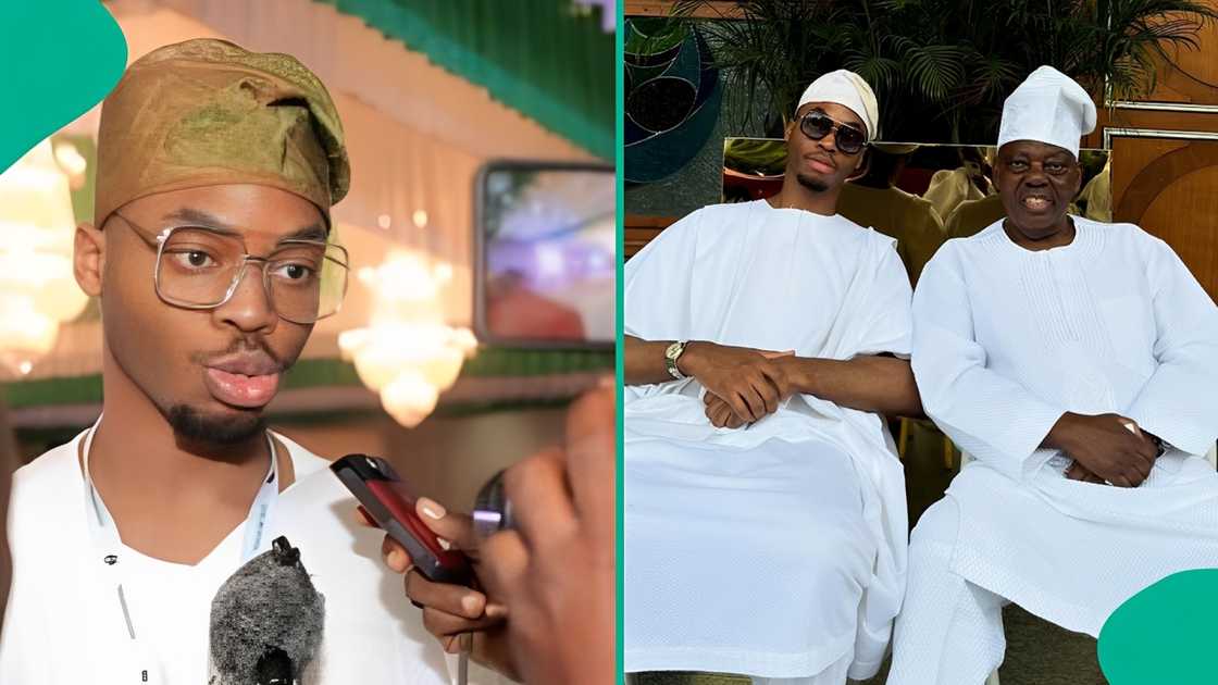 Billionaire son Raheem Okoya speaks about poverty and mindset, sparks backlash as Nigerians criticise him. Billionaire son Raheem Okoya speaks about poverty and mindset, sparks backlash as Nigerians criticise him.