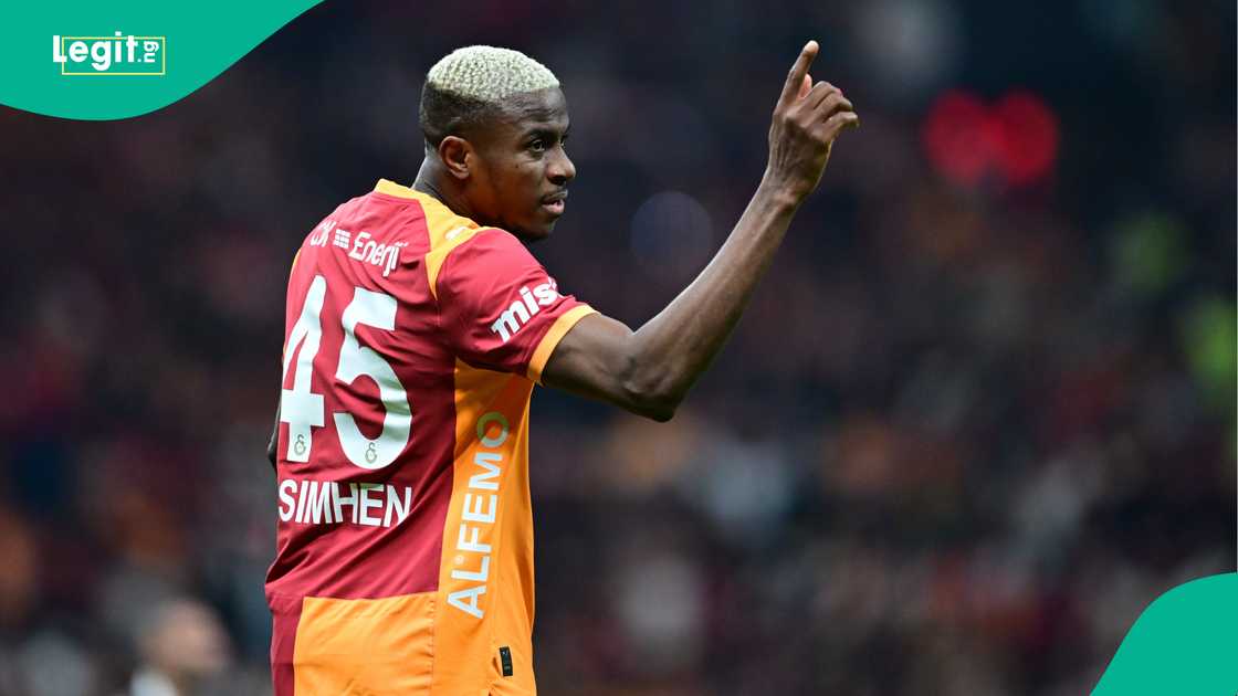 Victor Osimhen, Galatasaray, Istanbul Basaksehir, Rams Park, Turkiye. Victor Osimhen, Galatasaray, Istanbul Basaksehir, Rams Park, Turkiye.