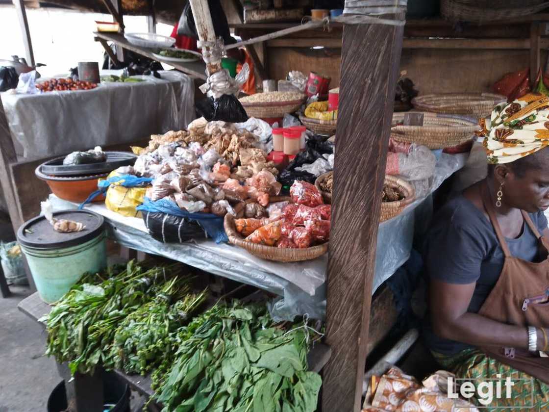 Some traders cannot purchase the goods they sell due to increment in cost price. Photo credit: Esther Odili