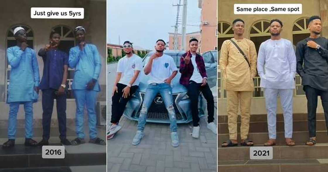 Friends show off transformation, 5 years Friends show off transformation, 5 years