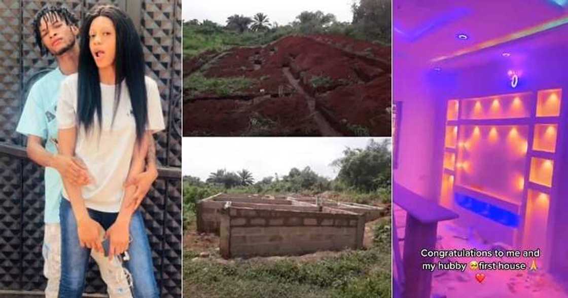 Nigerian couple builds their first house Nigerian couple builds their first house