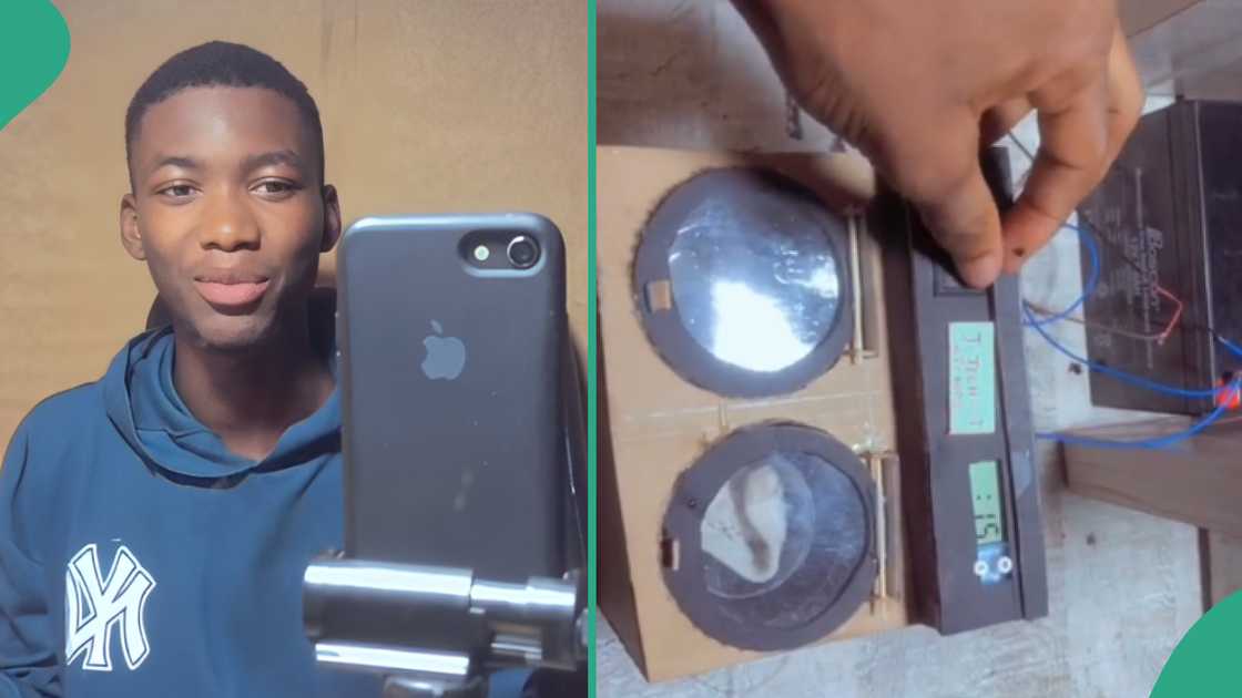 Video as Nigerian boy builds washing machine with local materials Video as Nigerian boy builds washing machine with local materials