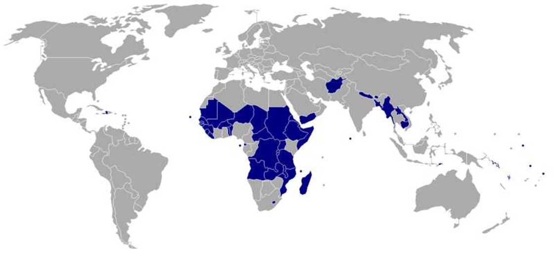 Least developed countries