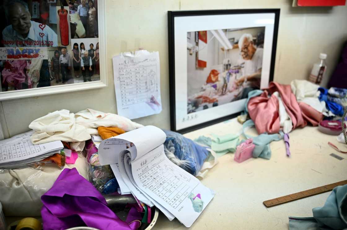 The master -- who also teaches at a learning centre near his shop -- said his students were 'far from ready to make real clothes for clients' The master -- who also teaches at a learning centre near his shop -- said his students were 'far from ready to make real clothes for clients'