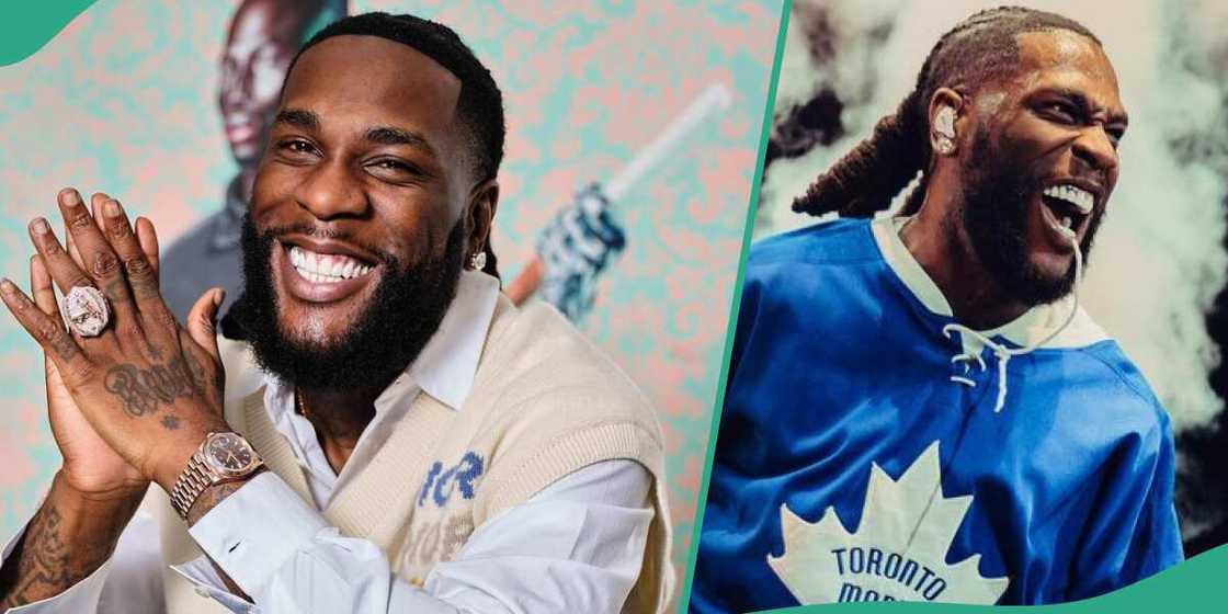 Burna Boy's handshake at club causes stir. Burna Boy's handshake at club causes stir.