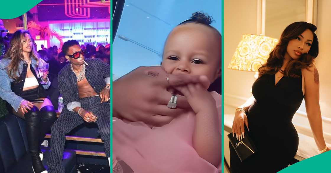 Stefflon Don styles Wizkid's daughter, Morayo. Stefflon Don styles Wizkid's daughter, Morayo.