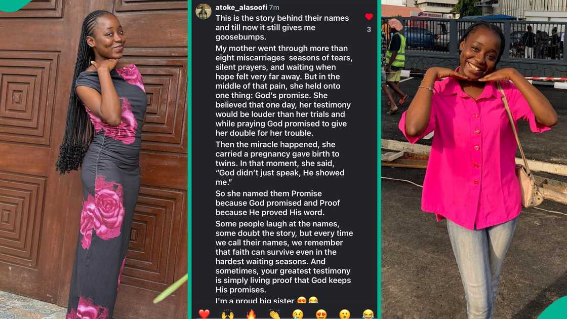 Nigerian lady goes viral due to her unique name, Nigerians question why she got such a name Nigerian lady goes viral due to her unique name, Nigerians question why she got such a name