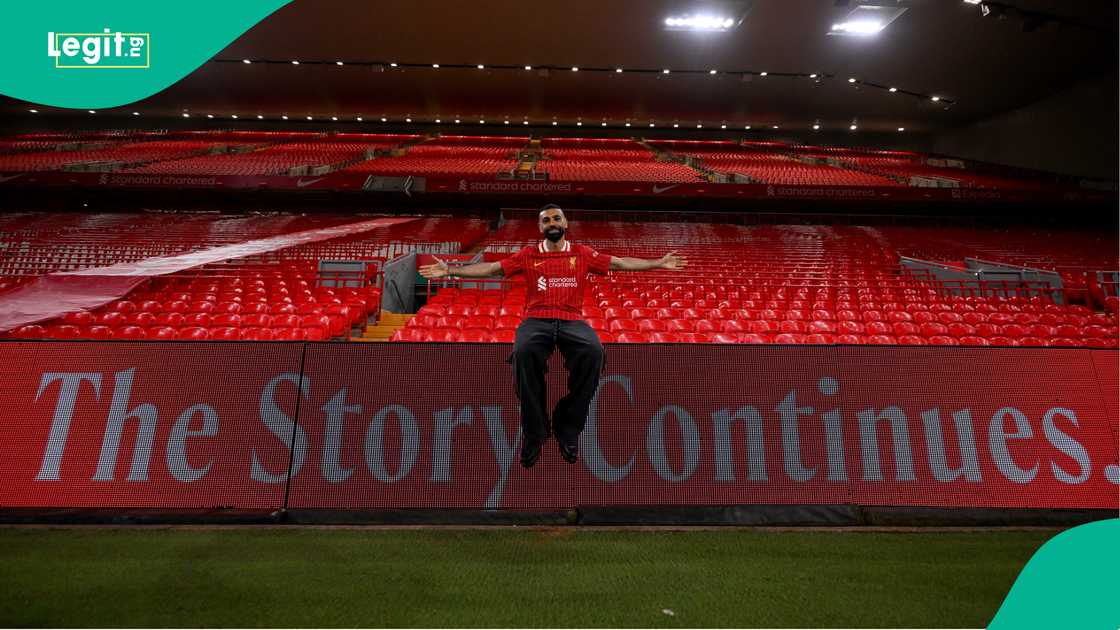 Mohamed Salah, Anfield, Liverpool, England Mohamed Salah, Anfield, Liverpool, England