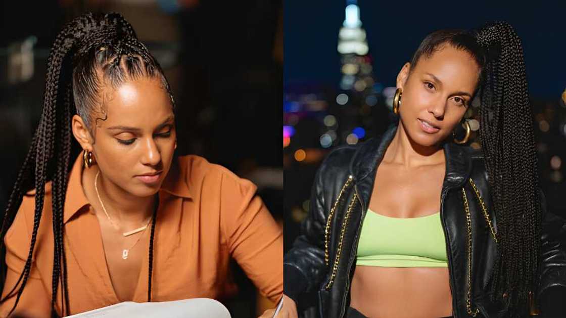 Alicia Keys braids