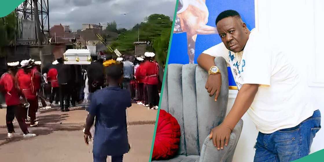 Mr Ibu and his burial picture Mr Ibu and his burial picture