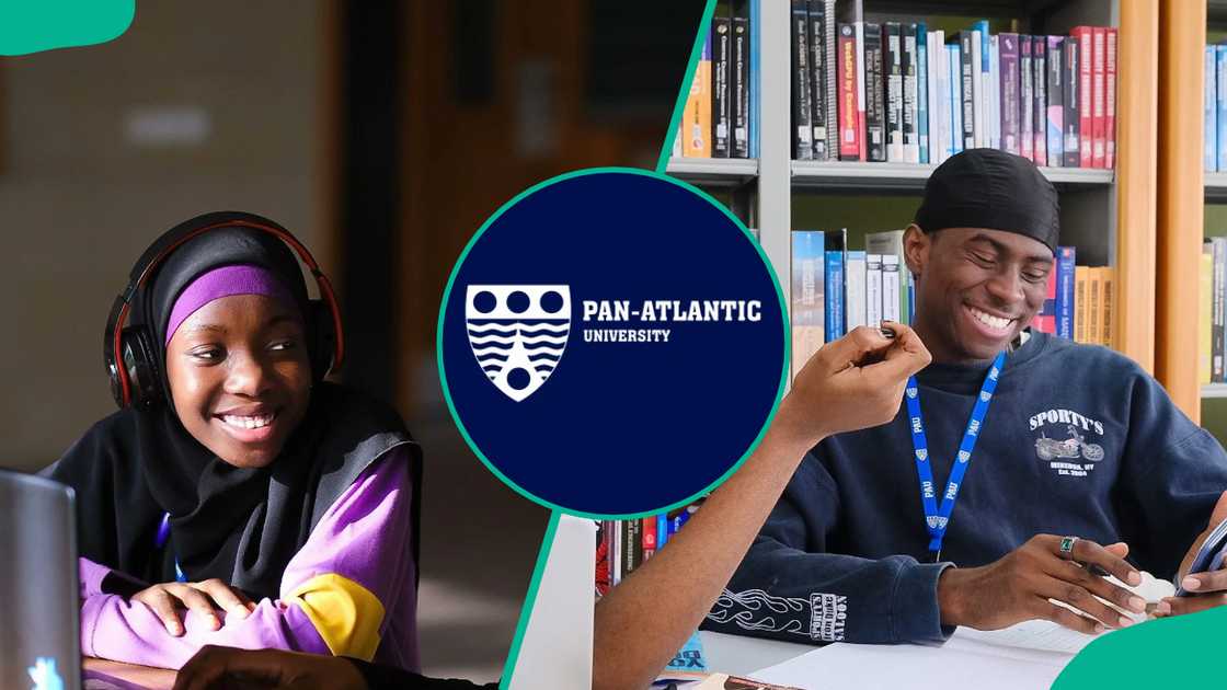PAU students and the school logo.