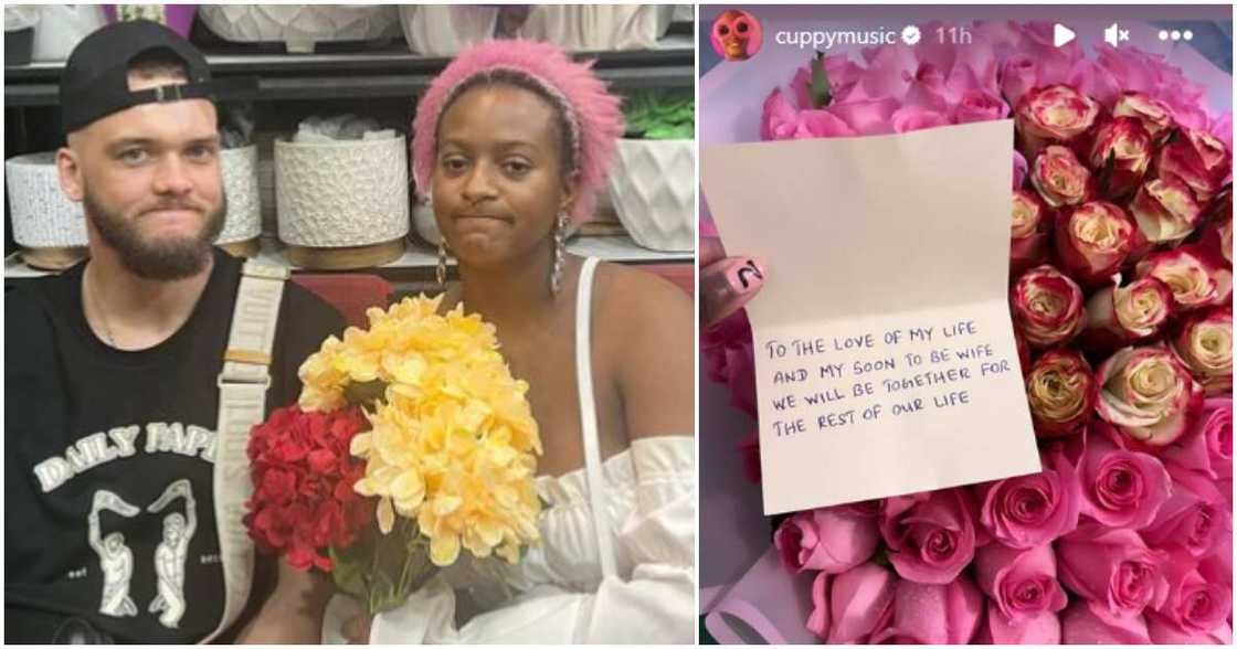 Singer DJ Cuppy and lover Singer DJ Cuppy and lover