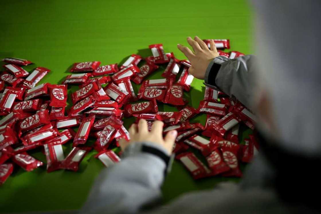 Nestle said it saw double-digit growth in confectionary products including KitKat chocolate bars Nestle said it saw double-digit growth in confectionary products including KitKat chocolate bars