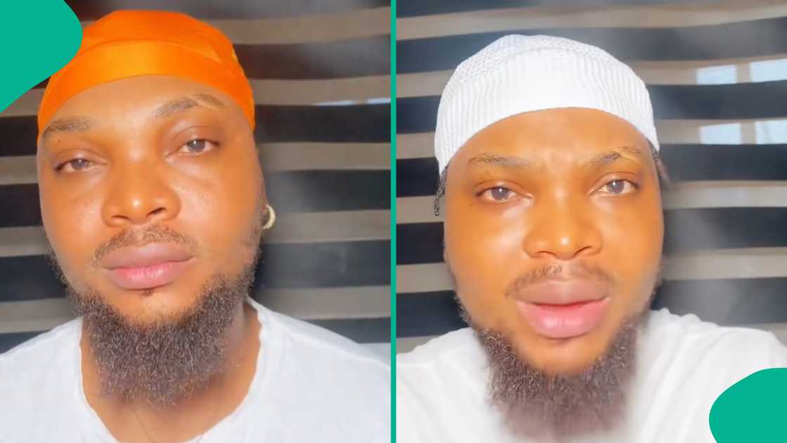 Man laments after buying fuel at a filling station. Man laments after buying fuel at a filling station.