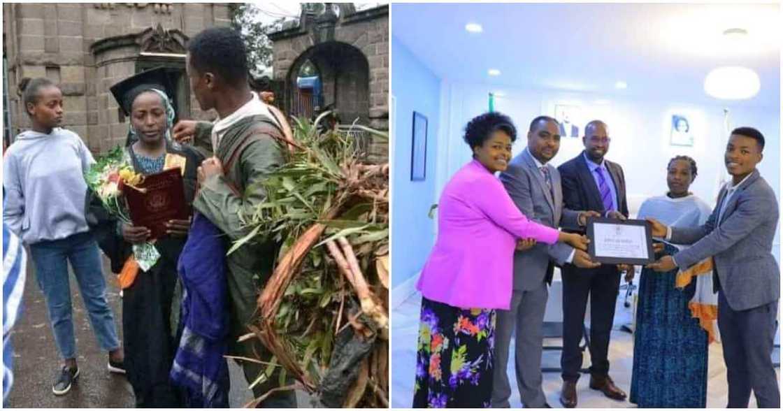 Ephraim Belete, house gift, job, graduate who carried firewood Ephraim Belete, house gift, job, graduate who carried firewood