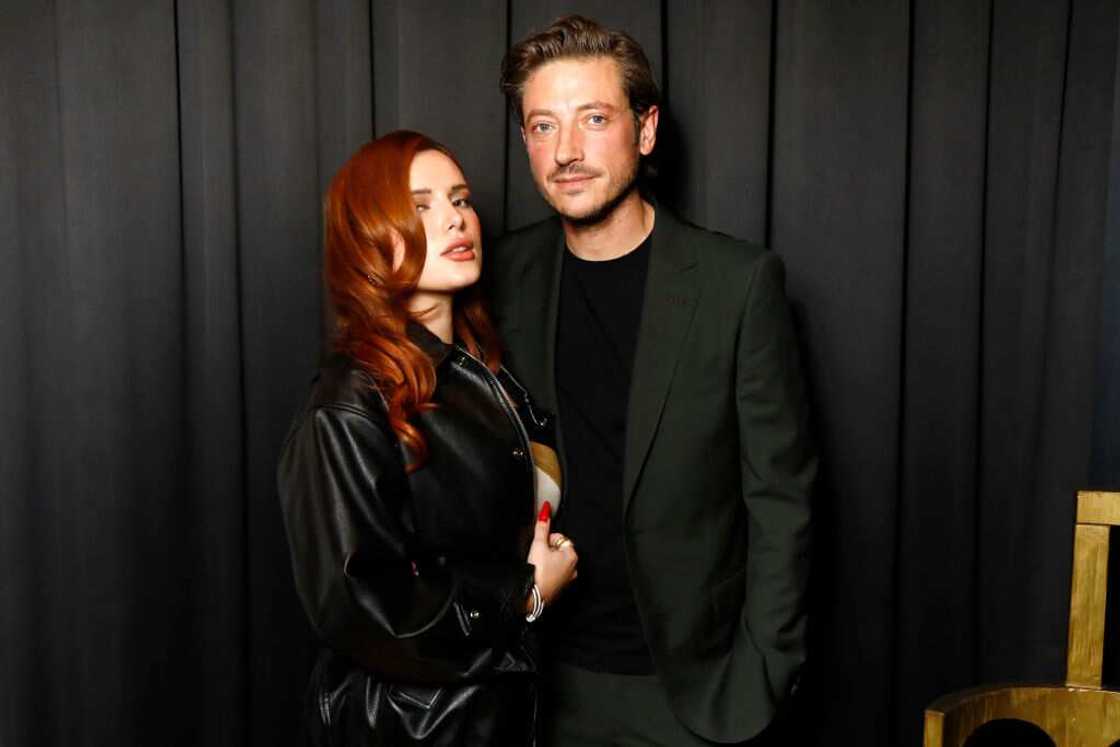 Bella Thorne and Mark Emms at the amfAR Paris Fashion Week Cocktail Party