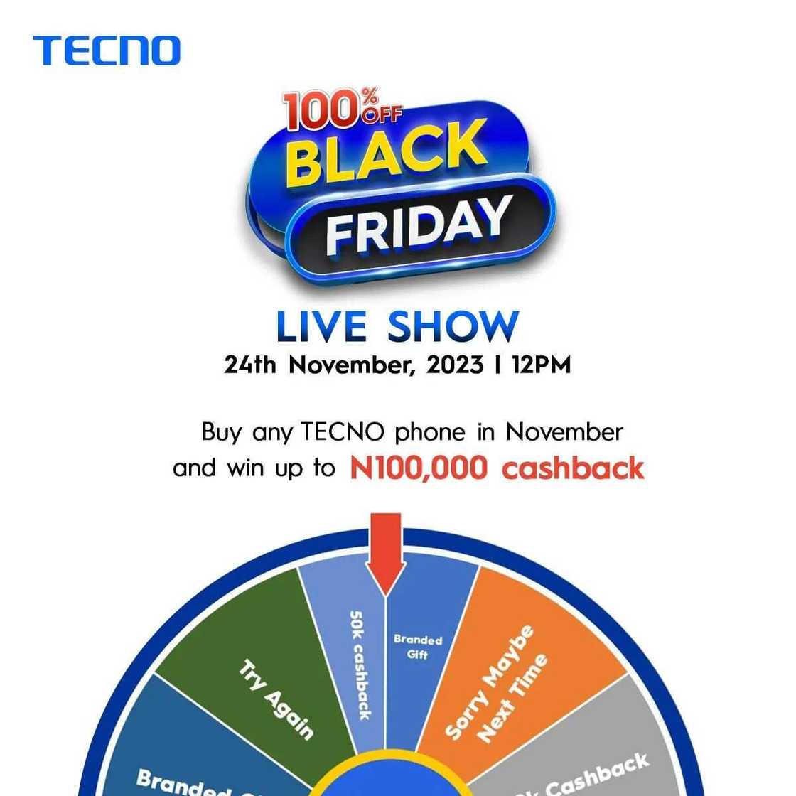 Join the League of Winners and enjoy the Bliss of Rewards in the TECNO Black Friday Sales Join the League of Winners and enjoy the Bliss of Rewards in the TECNO Black Friday Sales