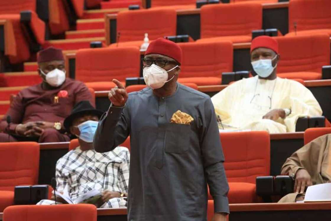 Senator Abaribe states that he could stand as surety for Nnamdi Kanu again Senator Abaribe states that he could stand as surety for Nnamdi Kanu again