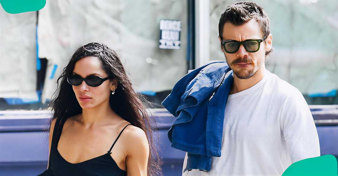 Harry Styles and Zoë Kravitz walk together
