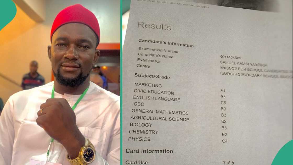 Girl passes her WAEC with A1 in one subject. Girl passes her WAEC with A1 in one subject.