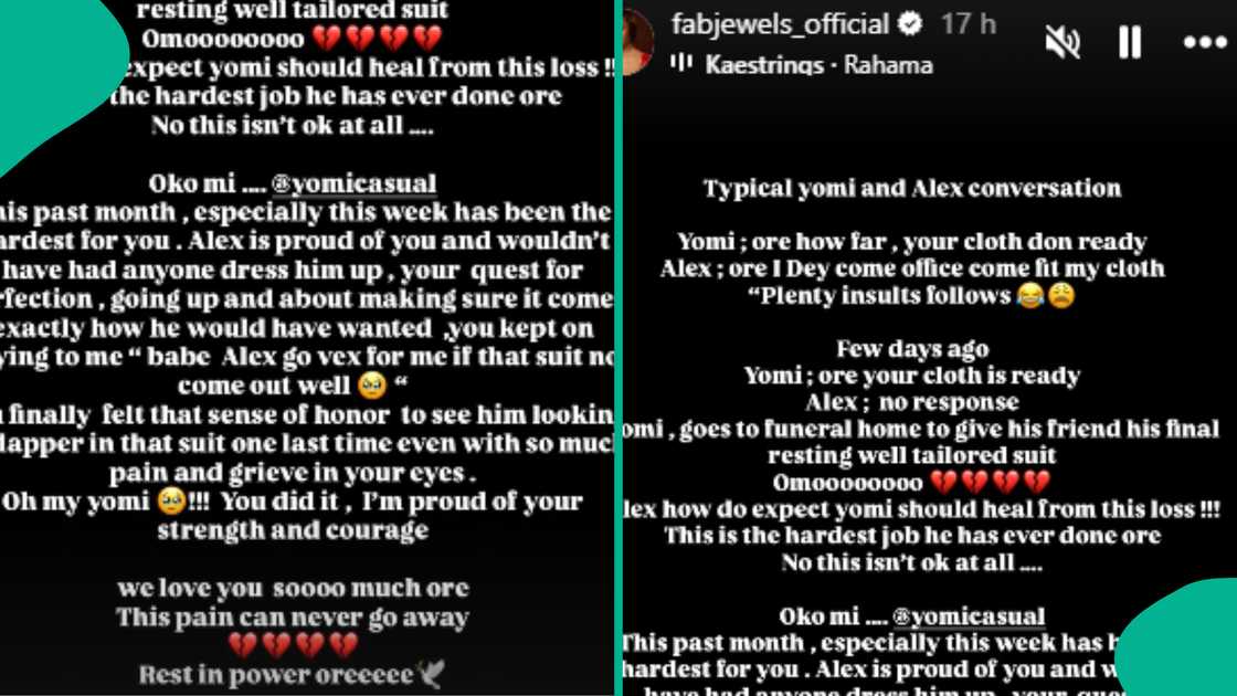 Yomi Causl's wife shares how her husband feels clothing actor's body