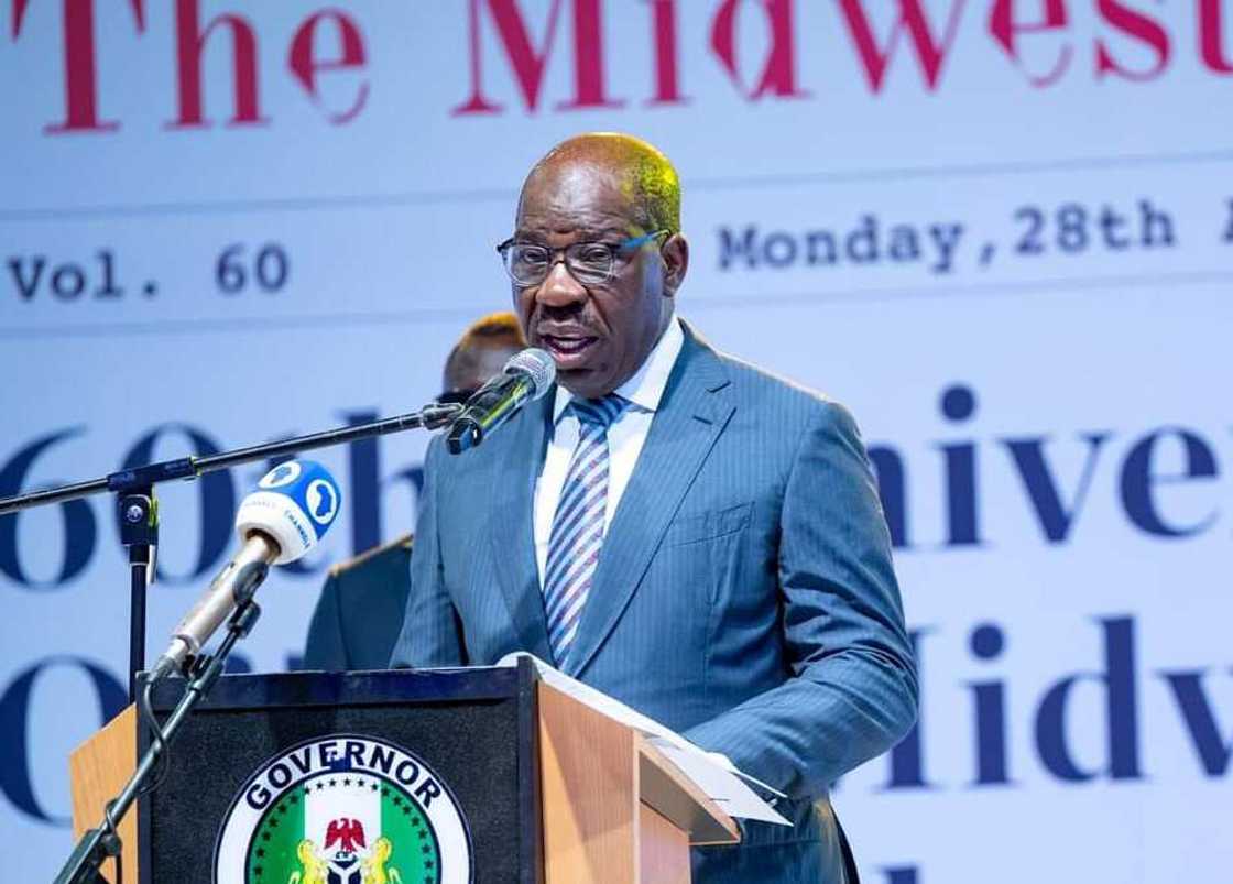 Gwamna Godwin Obaseki na jihar Edo.