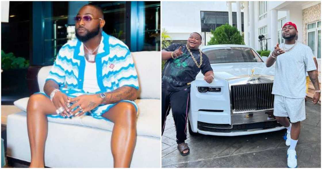 Davido and bestie Cubana Chiefpriest