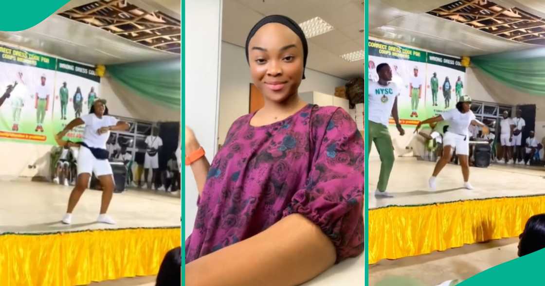 corps member stuns many with her energetic dance moves