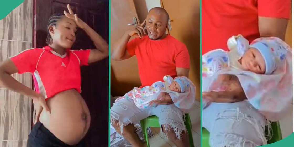 The mother said her child looks like her husband. The mother said her child looks like her husband.