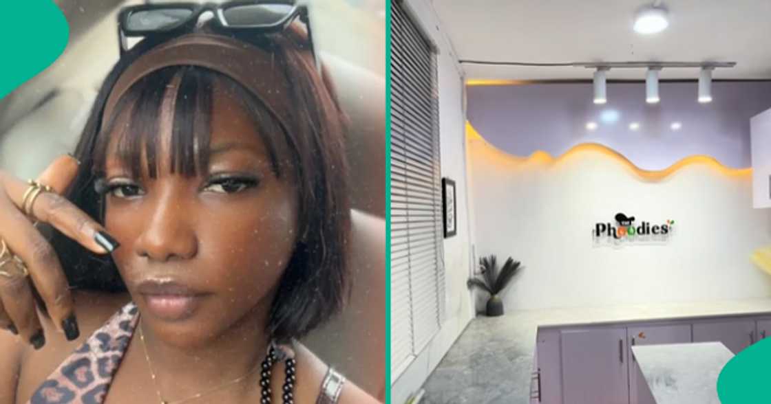 Nigerian chef rejoices after building a kitchen with her NYSC allawee. Nigerian chef rejoices after building a kitchen with her NYSC allawee.