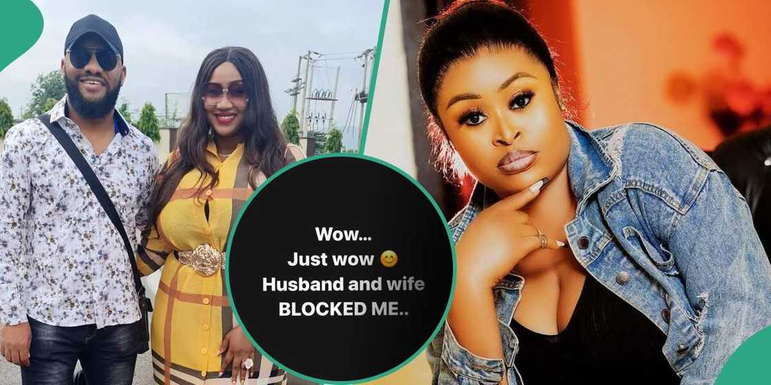 Yul Edochie, Judy Austin block Sarah Martins on Instagram. Yul Edochie, Judy Austin block Sarah Martins on Instagram.