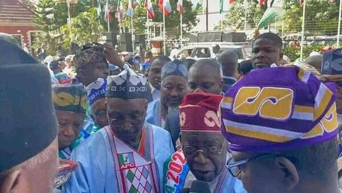Tinubu a Kaduna a gangamin kamfen Tinubu a Kaduna a gangamin kamfen