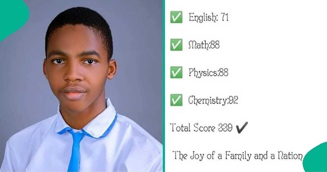 Nigerian student hits high score of 339 in UTME. Nigerian student hits high score of 339 in UTME.