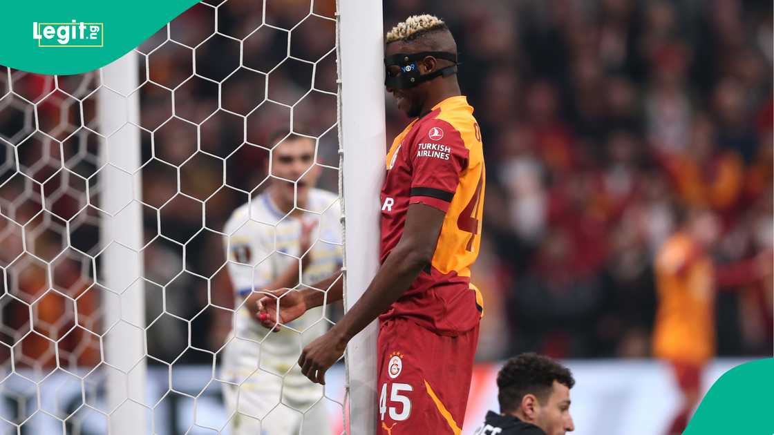 Victor Osimhen, Galatasaray, Dynamo Kyiv, Ali Sami Yen Spor Kompleksi, Istanbul, Turkiye, UEFA Europa League. Victor Osimhen, Galatasaray, Dynamo Kyiv, Ali Sami Yen Spor Kompleksi, Istanbul, Turkiye, UEFA Europa League.