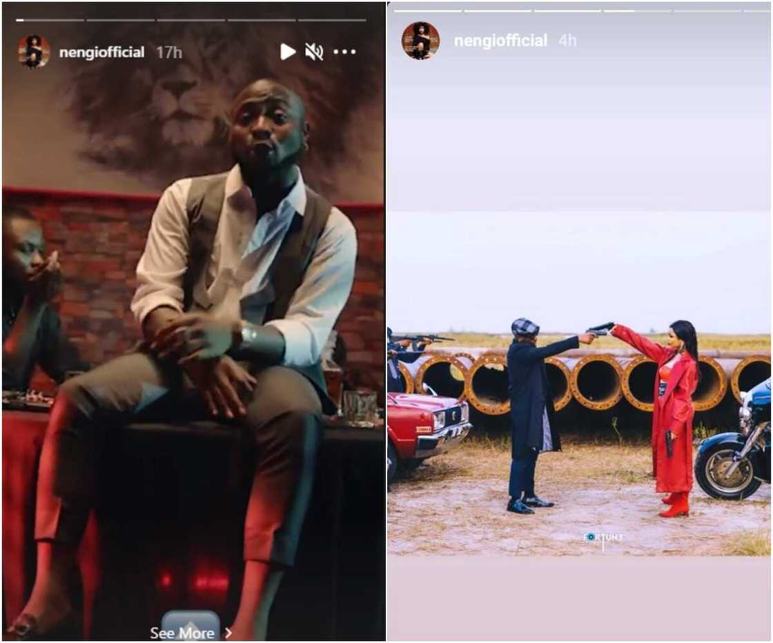 Nengi and Davido Nengi and Davido